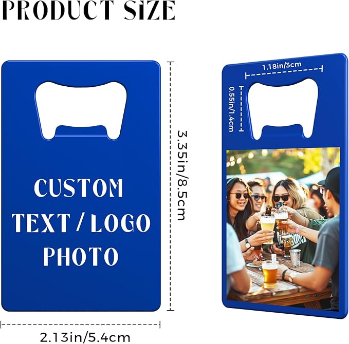 Custom Bottle Opener, 4-80PCS Stainless Steel Beer Can Opener, Double-Sided - Image 2