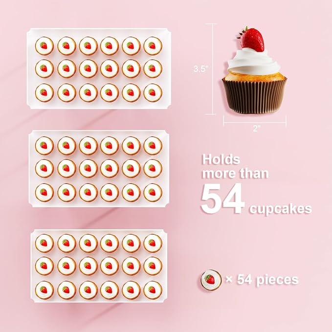 3 Pieces Cupcake Stand Holder, Parties Events - Image 6