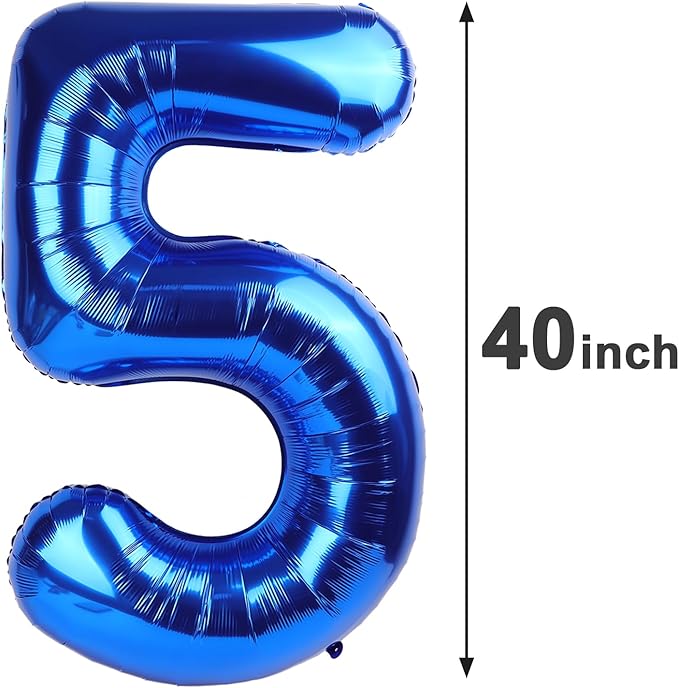 Big Mylar Navy Blue 25 Balloon 40 Inch, 25 Birthday Number Balloon Decorations - Image 3