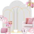 Wedding Arch Backdrop Stand Set of 3, Metal Arch Backdrop Stand by Gawicpy