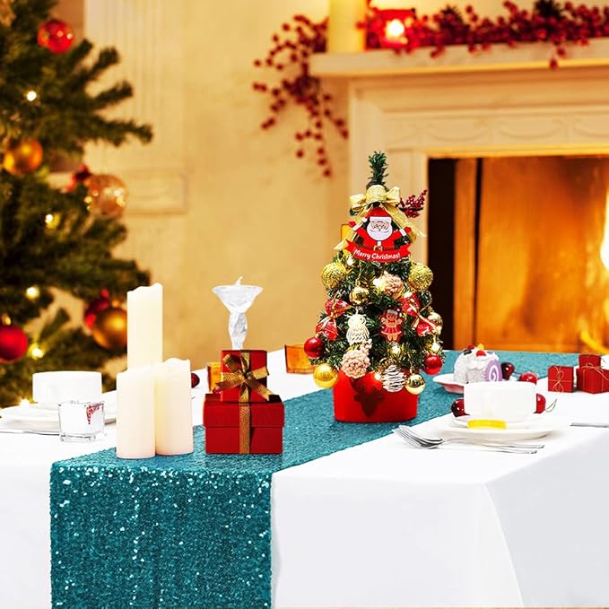 Eternal Beauty Teal Table Runner, Graduations - Image 2