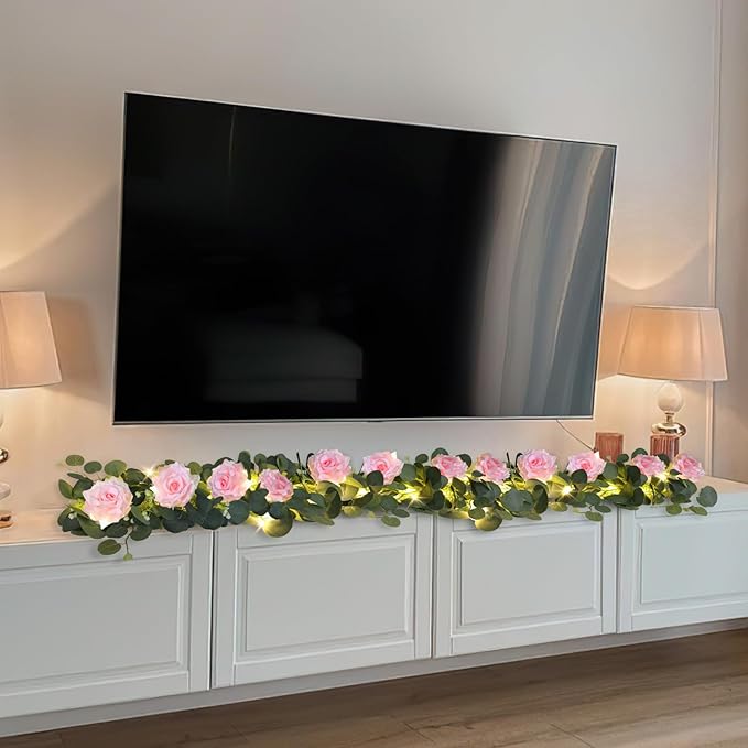 MACTING 4 Pack 26.4FT Eucalyptus Garland - Image 9