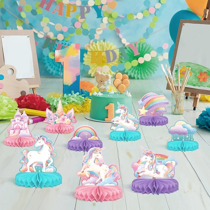 Unicorn Birthday Party Supplies Set - Image 7