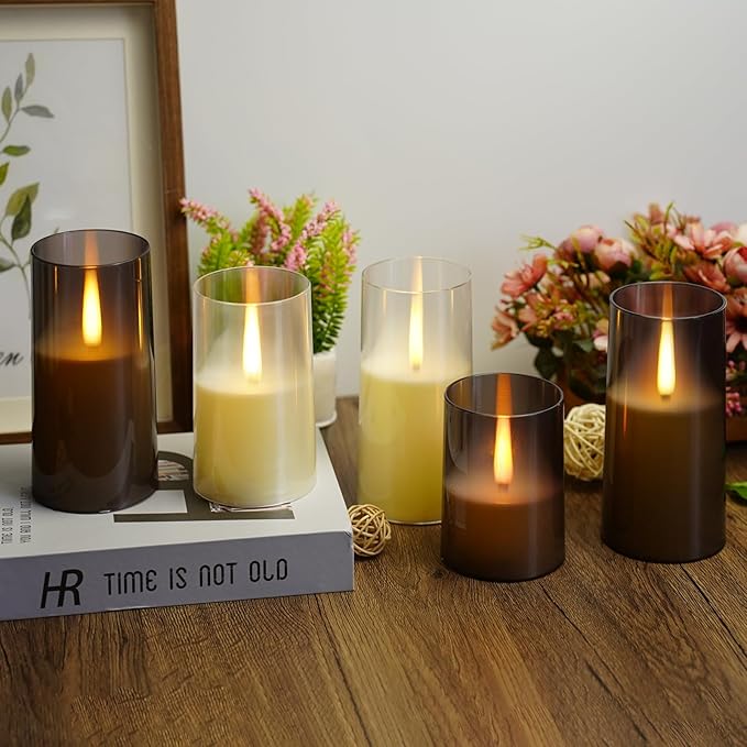 Flameless LED Candles, Upgraded Realistic Flickering Pillar Battery Operated - Image 6