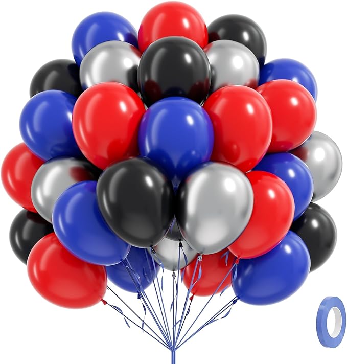 60pcs Spider Theme Balloons by Vicduotex
