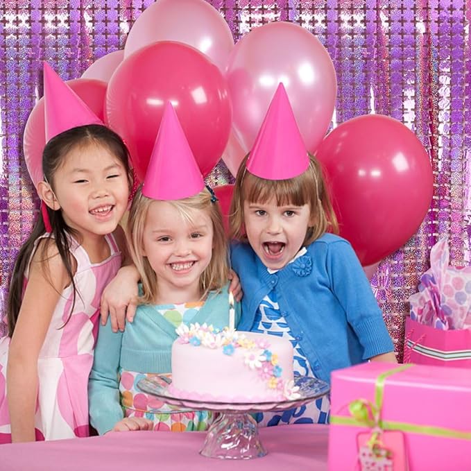 Pink Tinsel Curtain Party Backdrop - Image 4