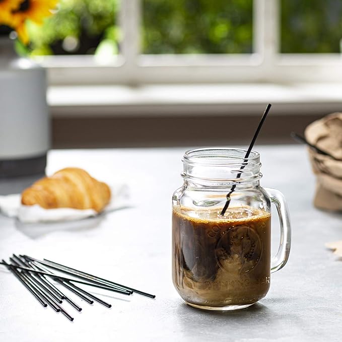 Comfy Package Black Coffee Drink Stirrers & Cocktail Straws - Image 3