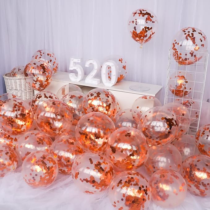 100Pcs Confetti Balloons 12 Inch Colorful Party Balloons Gold Sequin Balloon - Image 8