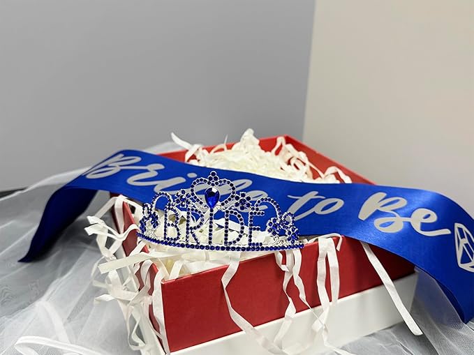 JETKONG 3 Pcs Bachelorette Party Decorations "BRIDE" Crown, Bride to Be - Image 3