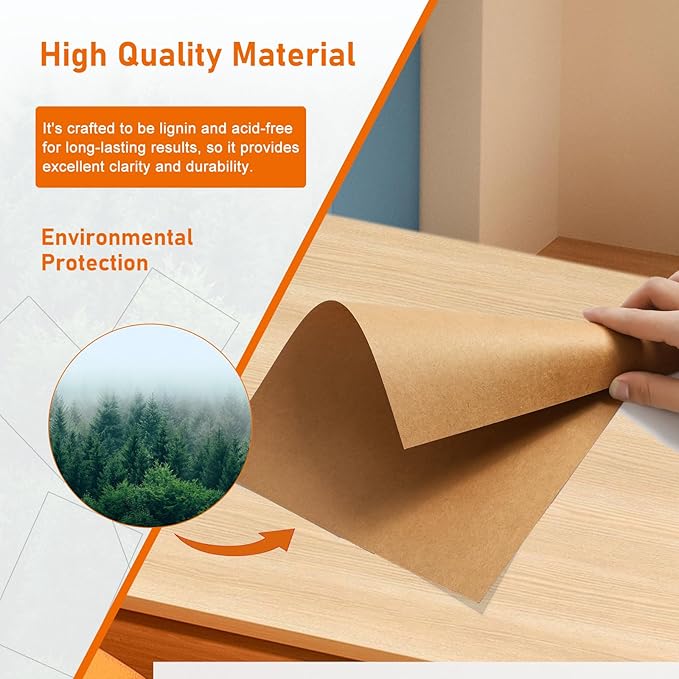100 Sheets Brown Cardstock 8.5 x 11 Printer Paper, 92lb Heavyweight Paper Card - Image 5