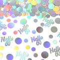 Hello 60 Birthday Confetti for Table Iridescent 60th Birthday Party Decorations by Vofrise