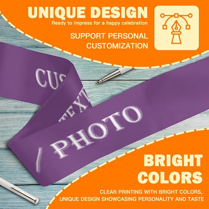 Custom Sash, Personalized Birthday Sash - Image 4