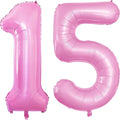 GOER Number 15 Balloons for 15th Birthday Sweet 15 Party Decorations, 42 Inch by GOER