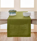Solino Home Linen Avocado Green Table Runner 90 Inches Long by SolinoHome
