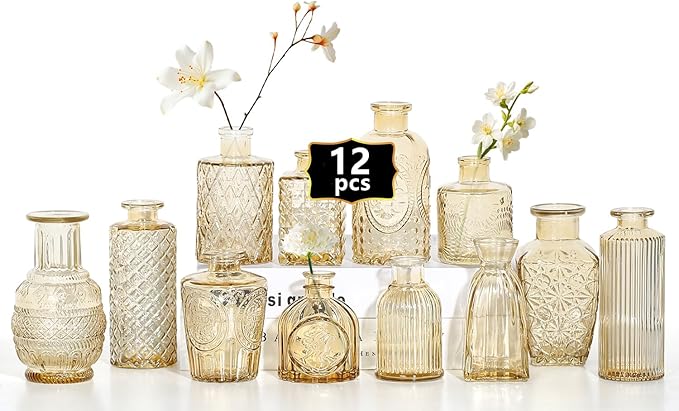 Mini Bud Vases As Wedding Centerpieces by Zipper