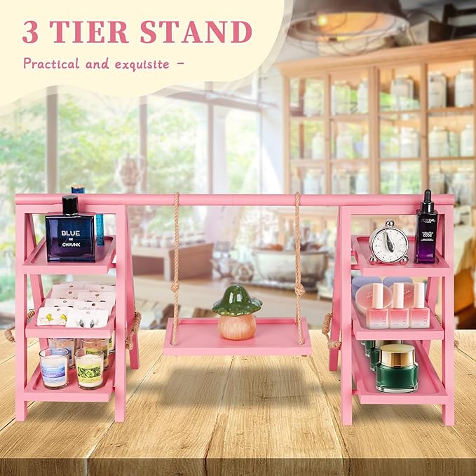 Wooden Cupcake Stand, 3 Tier Cupcake Display Stand - Image 6