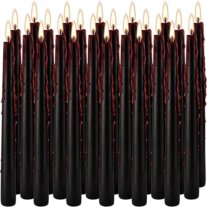 24 Pcs 10 Inch Vampire Blood Taper Candles Vampire Blood Candle, Ritual Spell - Image 3