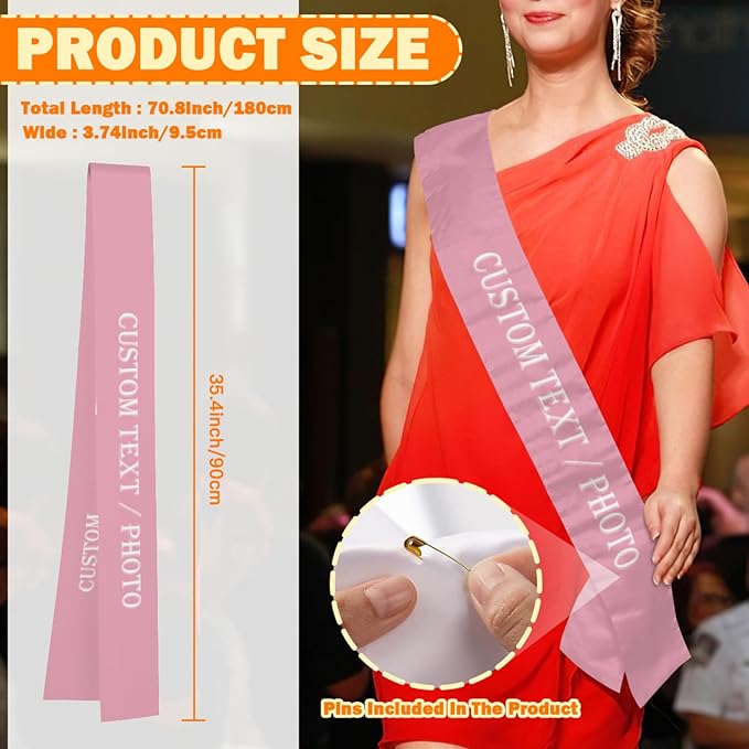 Custom Sash, Personalized Birthday Sash - Image 3