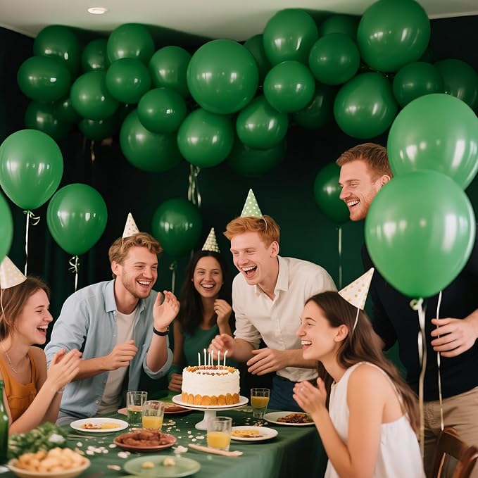 KAWKALSH Dark Green Balloon 12 Inch - Image 5