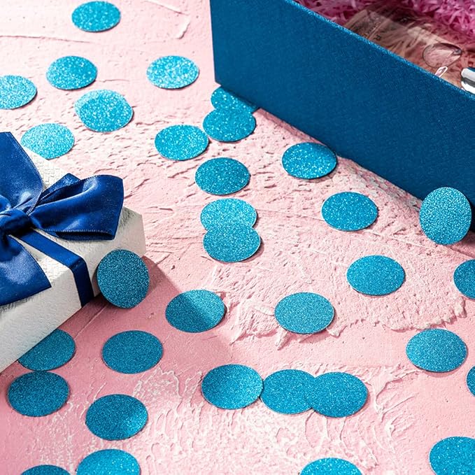 Glitter Blue Confetti Table Decoration - Image 2