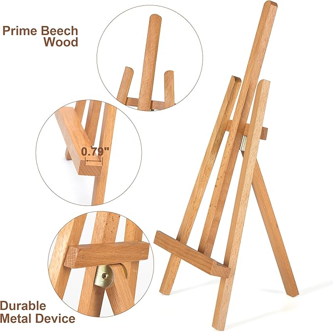 16 Inch Tabletop Easel Stand for Painting Canvas Table Top Easels for Display - Image 3