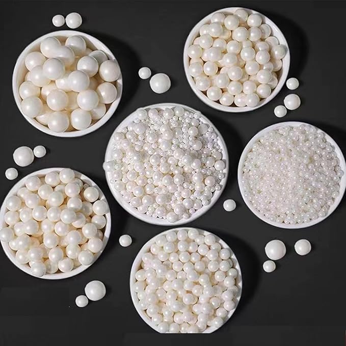 Sentovac 14mm White Pearl Sprinkles Large Edible Cake Decorating Sugar Candy - Image 5