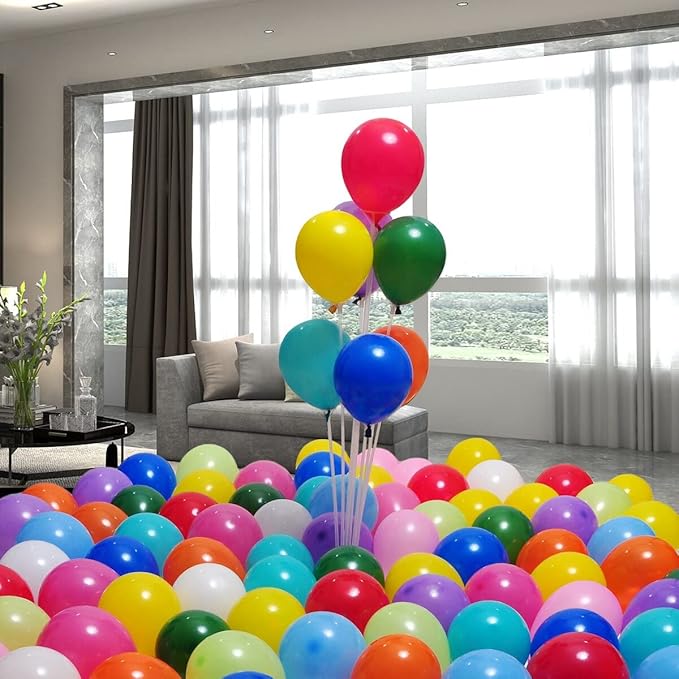 400 Pack Rainbow Balloons - Image 5