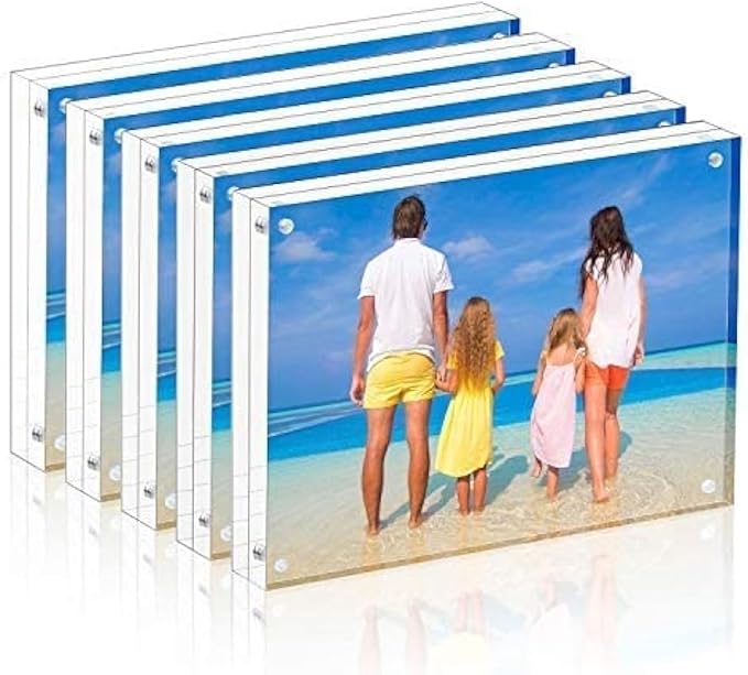 Meetu 5 Pack Acrylic Picture Frame 6x8 - Image 2
