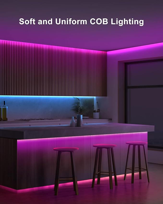 4.92ft Bluetooth RGB COB Led Strip Lights - Image 2