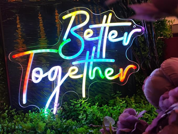 Ulalaza Smart RGB & Color Flow Effect Better Together LED Neon Sign - Image 4