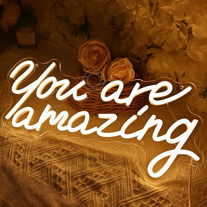SYLHOME You Are Amazing Led Neon Light Sign Girls Bedroom Kids Room Wall Decor - Image 5