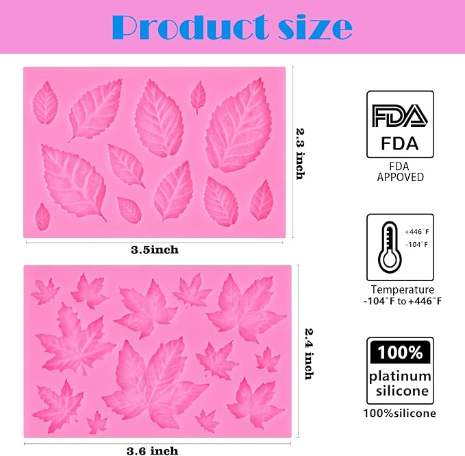 Actvty Silicone Maple Leaf Mold - Image 3