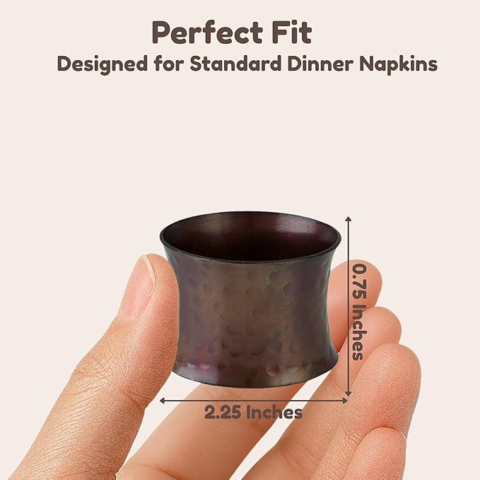Drum Napkin Rings Set of 12 - Image 4