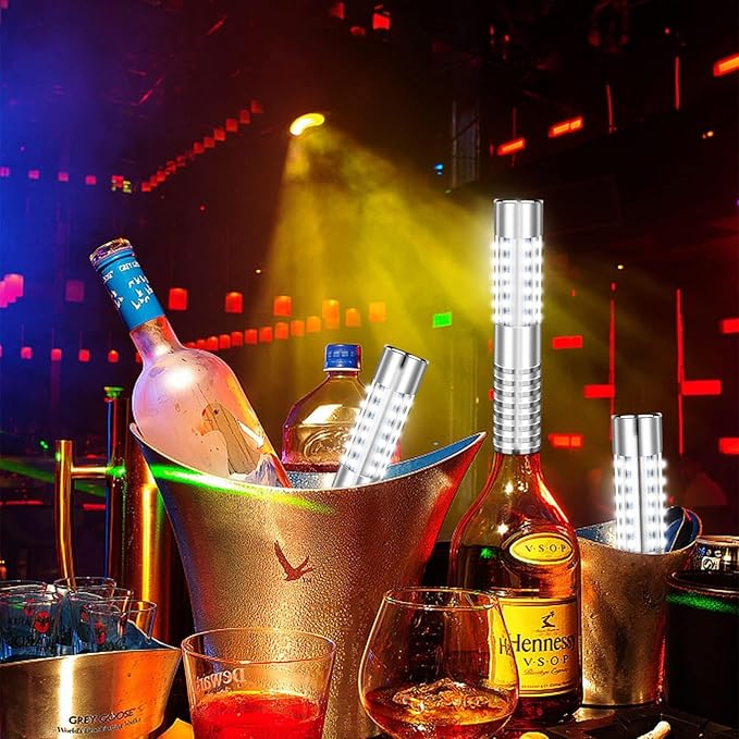 4 Pieces Strobe Baton Bottle Service Sparklers Bottle Service Light Bottle - Image 6