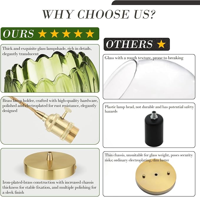 Vintage Gold Rechargeable Pendant Light - Image 4