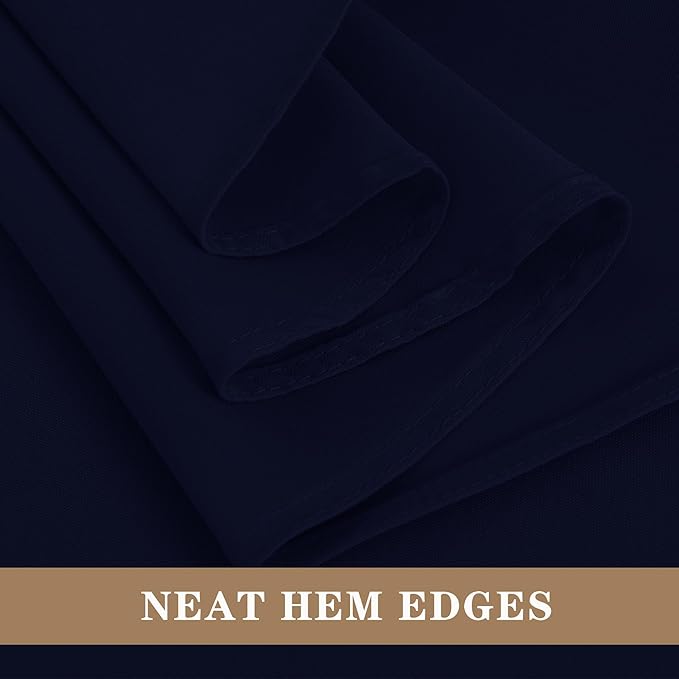 Fitable Navy Rectangle Tablecloths - Image 4