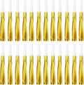 24 Pcs Gold Noise Makers Glitter Metallic Fringed Noise Makers Horns by LCPQMZGH