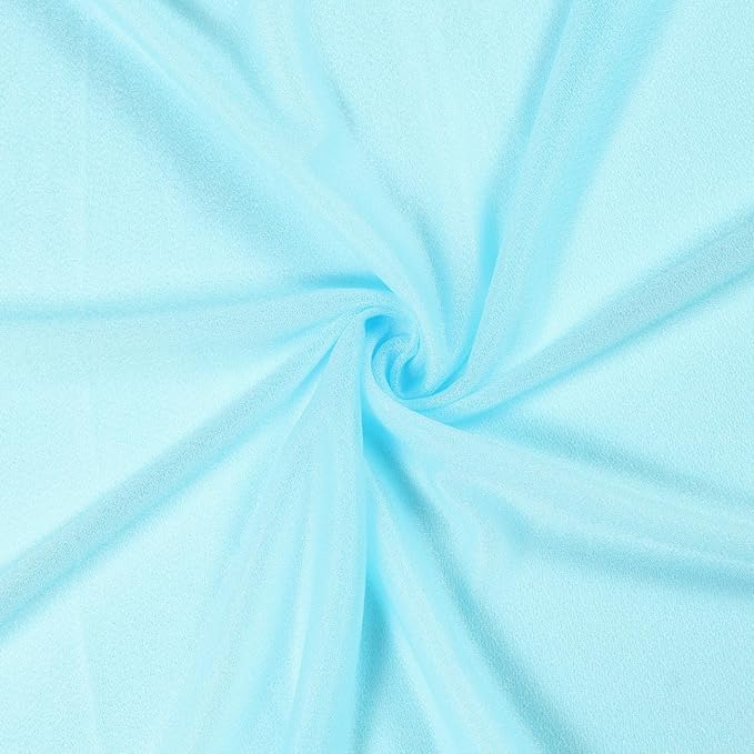 VDS Pack of 2 Panel Wedding Arch Draping Fabric Sheer Chiffon Fabric Drapery - Image 8