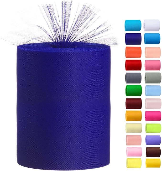 Tulle Rolls 6” by 100 Yards Tulle Roll Spool Fabric by Miegecha