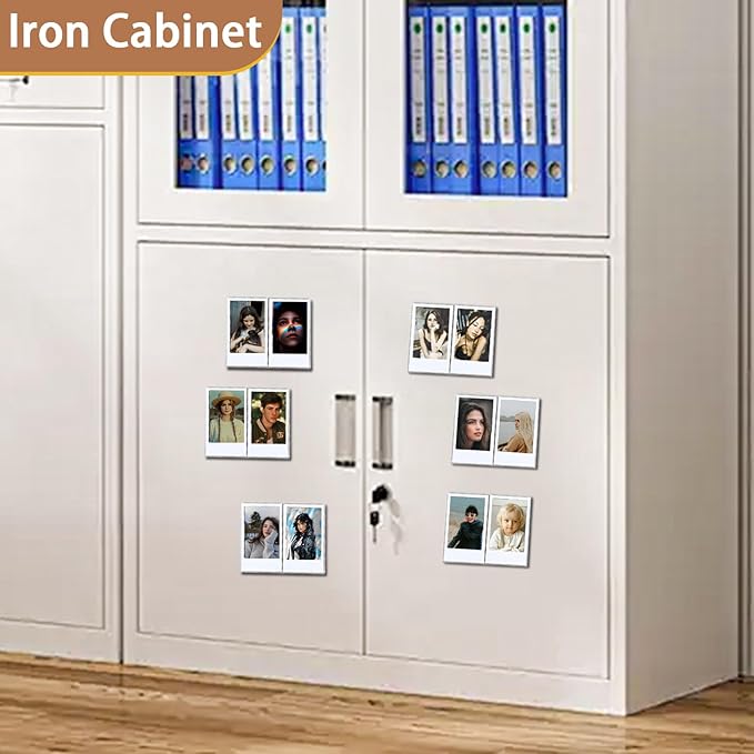 6Pack Magnetic Refrigerator Picture Frames fit 2PCS Mini 2x3 Pictures Collage - Image 4