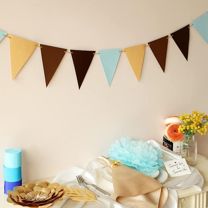 Fonder Mols Paper Pennant Banner Triangle Flags Bunting Garland - Image 3