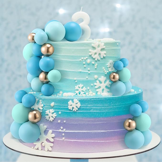Tondiamo 108 Pcs Balls Cake Topper DIY Cupcake Insert Foam Balloons - Image 7