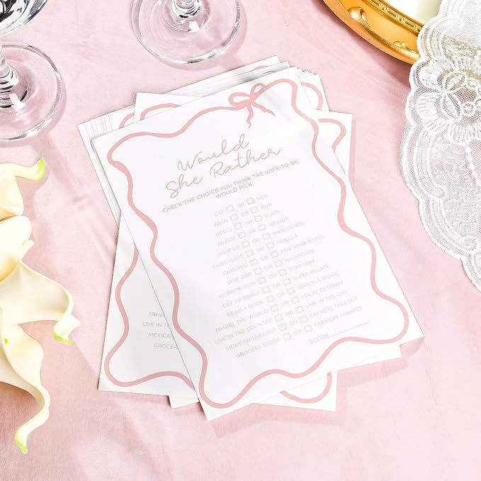 DEEKA 30 PCS Bridal Shower Games Card - Image 3
