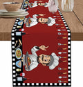 Red Chef Gourmet Cotton Linen Table Runner by Unknown