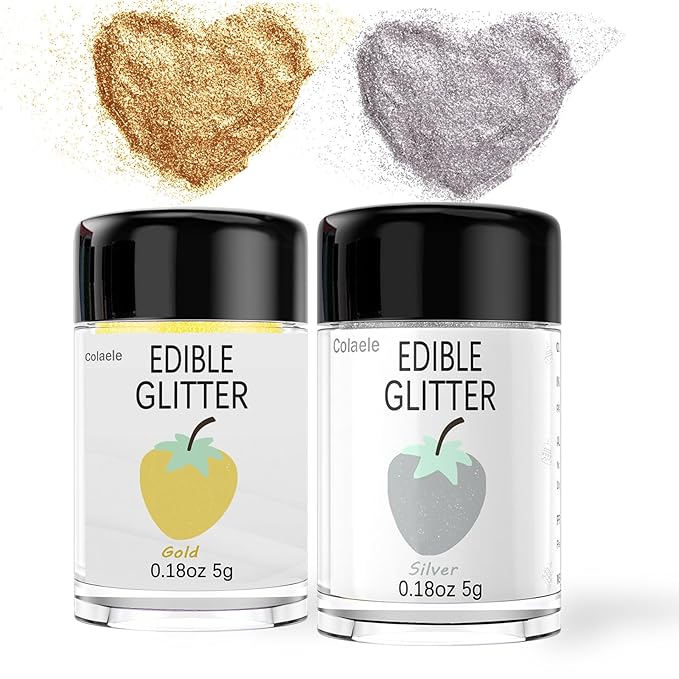 Gold Silver Edible Glitter Glimmer Powder - Image 6
