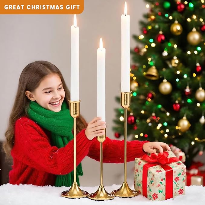 Brass Gold Candle Holder - Image 6