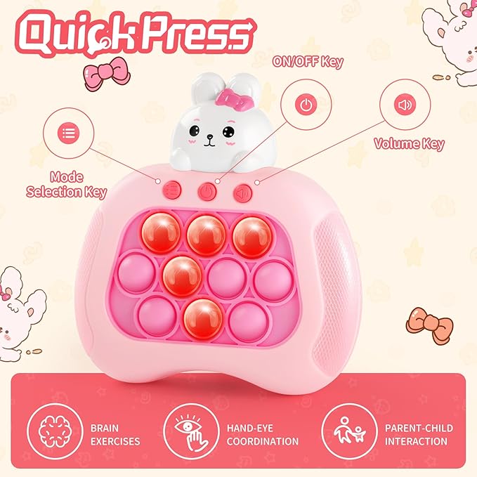 Easter Bunny Fidget Toy, Sensory Pop Toys - Image 2