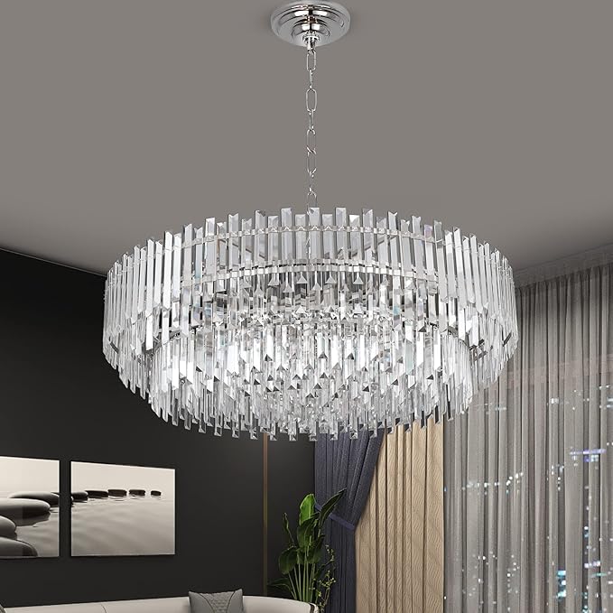 Crystal Chandelier Lighting 39'' - Image 2