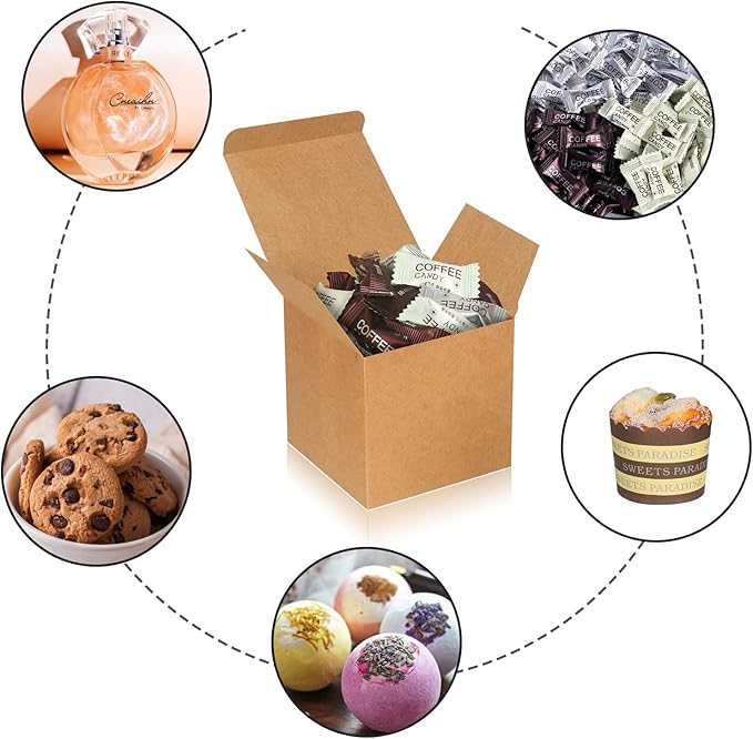 100 Pack Small Gift Boxes, Cupcake Boxes, Candy Boxes - Image 4