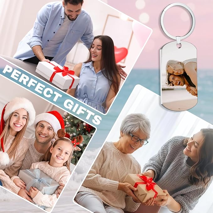 Custom Keychain with Picture, Personalized Double-sided Keychains Gifts - Image 7